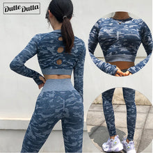 Load image into Gallery viewer, New 2 Piece Seamless Gym Clothing Yoga Set