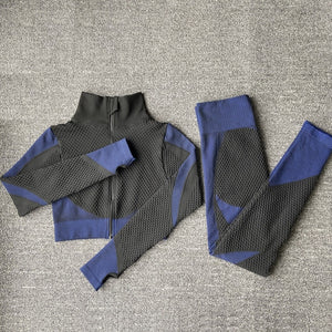 Women's Yoga Gym Set Blk/Grn