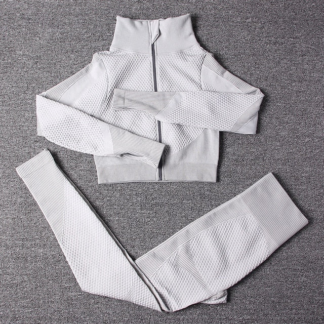 Women's Yoga Gym Set Blk/Grn