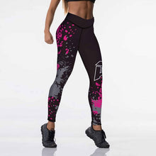 Load image into Gallery viewer, Qickitout 12%spandex Sexy High Waist Elasticity Women Digital Printed Leggings Push Up Strength Pants