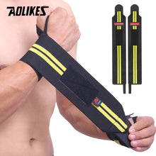 Load image into Gallery viewer, AOLIKES Wrist Wraps. Powerlifting, Weightlifting, CrossFit, Bodybuilding
