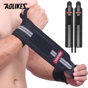 AOLIKES Wrist Wraps. Powerlifting, Weightlifting, CrossFit, Bodybuilding