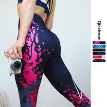Load image into Gallery viewer, New Fashion Women High Waist Workout Leggings Printed Punk Women&#39;s Fitness Stretchy Trousers Casual Slim Pants Leggings 6 Styles
