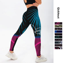 Load image into Gallery viewer, Qickitout 12%spandex Sexy High Waist Elasticity Women Digital Printed Leggings Push Up Strength Pants