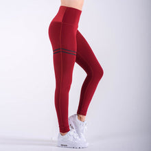 Load image into Gallery viewer, Women Sporting Leggings Clothing for female Fitness push up sexy black red blue Pants High Waist Leggin Elastic Workout Jeggings