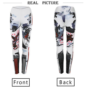 Skull 3D Print Fitness Leggings
