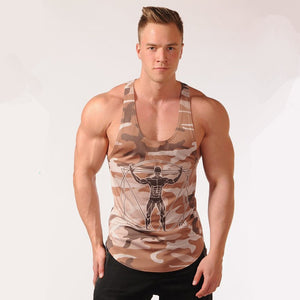 NEW! Bodybuilding Camouflage tank top