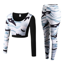 Load image into Gallery viewer, Yoga Set Woman Sportswear Fitness Sport Suit Tracksuit Women Camouflage