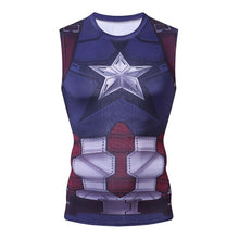 Load image into Gallery viewer, Printed sleeveless Compression Shirt