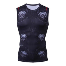 Load image into Gallery viewer, Printed sleeveless Compression Shirt