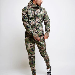 Men Camouflage Hooded jacket